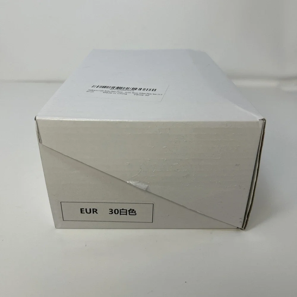 Naihoow‎ Girls White Mary Jane Ballet Flats Shoes - Size 30 (12.5 US) NIB